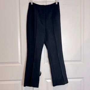 Anthropologie Black High Waist Front Seam Kick Flare Ankle Pants 10